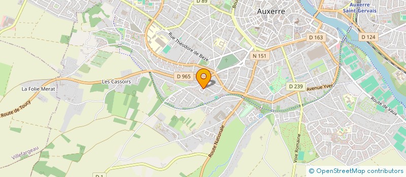 localisation de l'entreprise MADAME PATRICIA VUNI  AUXERRE