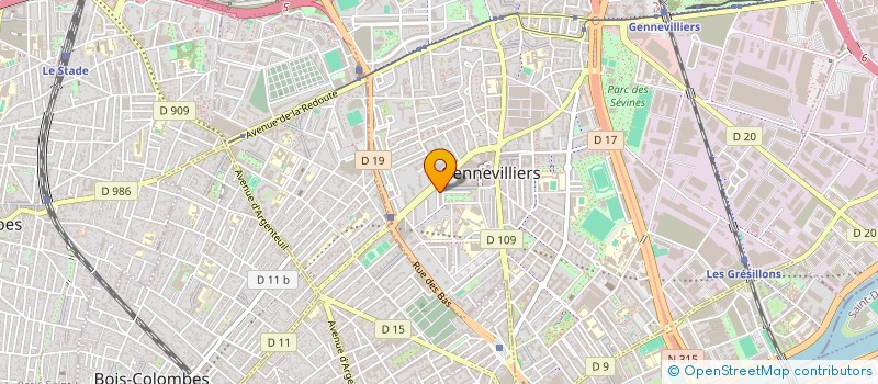 localisation de l'entreprise MADAME PATRICIA WATIEAUX à GENNEVILLIERS