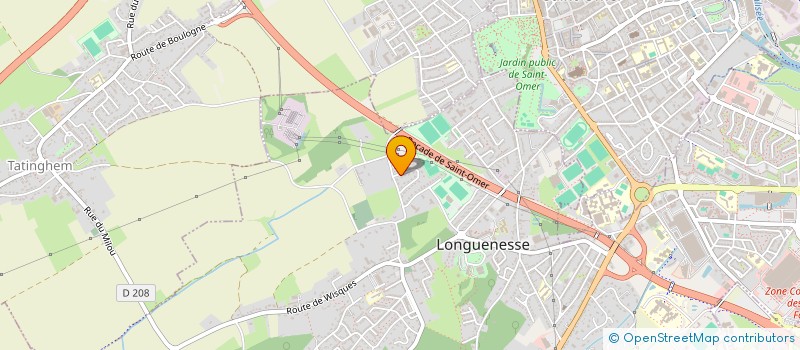 localisation de l'entreprise MADAME PATRICIA WILLERVAL  LONGUENESSE