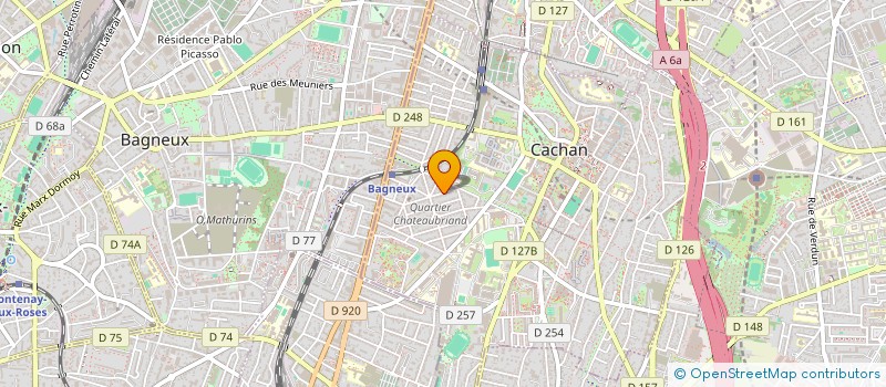 localisation de l'entreprise MADAME PATRICIA YVETTE MARI CARREAU  CACHAN