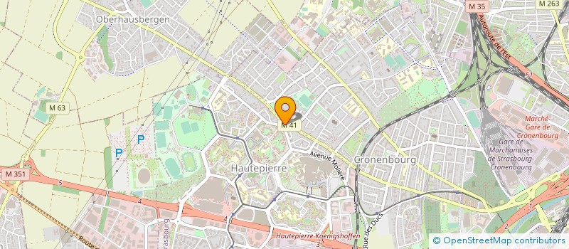 localisation de l'entreprise MADAME PATRICIA ZABE à STRASBOURG