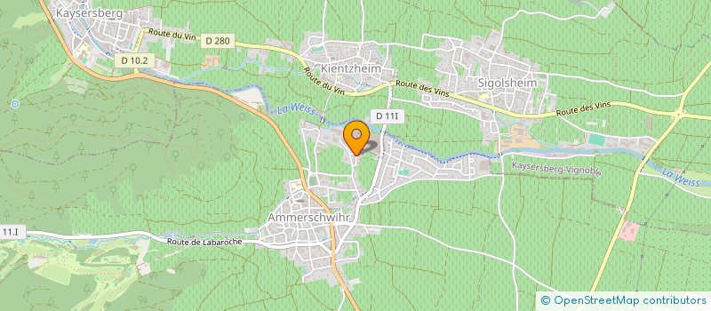 localisation de l'entreprise MADAME PATRICIA ZAK  AMMERSCHWIHR