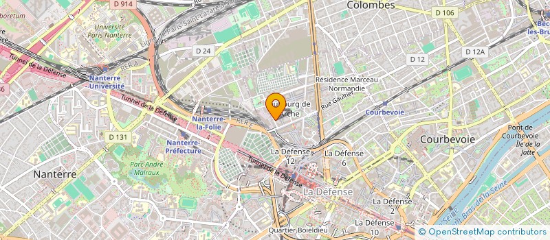 localisation de l'entreprise MADAME PATRICIA ZHAO à COURBEVOIE