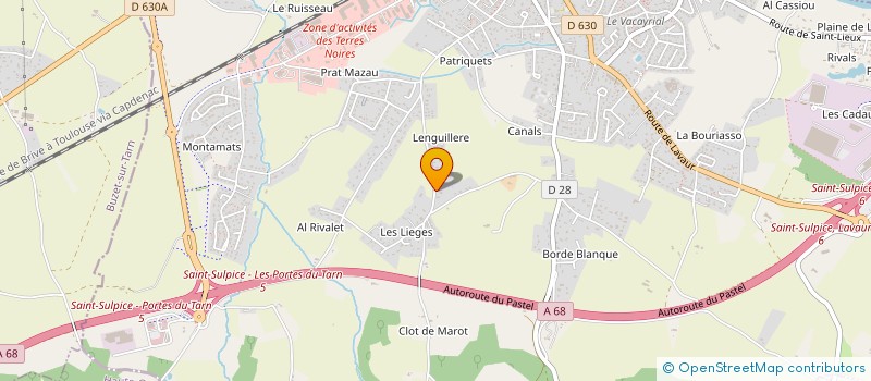 localisation de l'entreprise MADAME PATRICIA ZUCCON-DESCHAMPS  SAINT-SULPICE-LA-POINTE