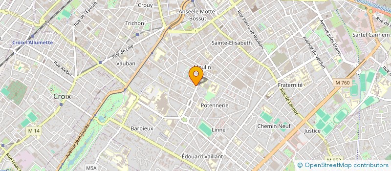 localisation de l'entreprise MADAME PATRYCJA SIENKIEWICZ  ROUBAIX