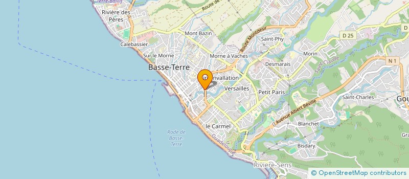 localisation de l'entreprise MADAME PATSY CELESTINE à BASSE-TERRE