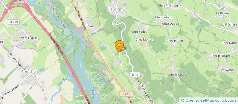 localisation de l'entreprise MADAME PATTY BARON  BONNEVILLE