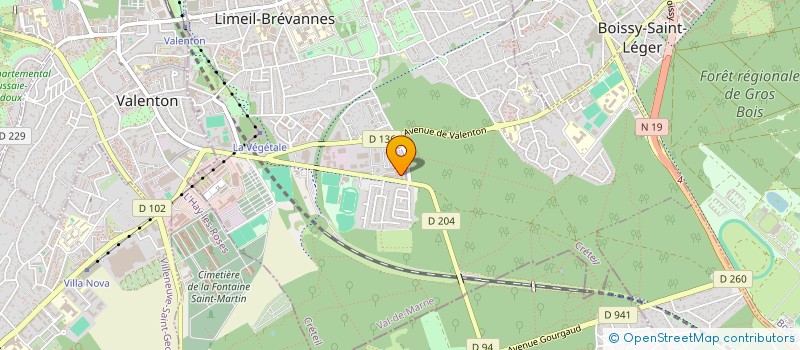 localisation de l'entreprise MADAME PATTY RAYMOND  LIMEIL-BREVANNES