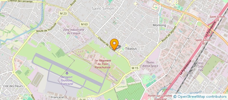 localisation de l'entreprise MADAME PAUINE LALLEMAND  TOULOUSE