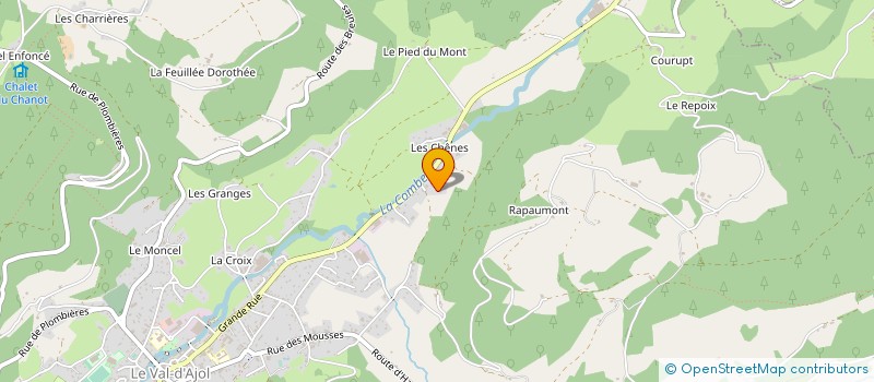 localisation de l'entreprise MADAME PAUL JOLY  LE VAL-D'AJOL