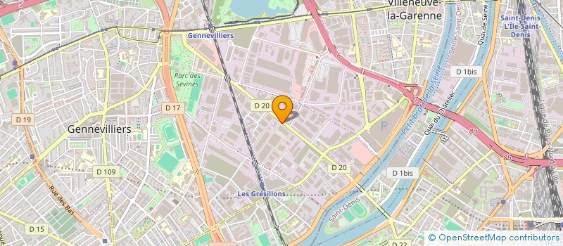 localisation de l'entreprise MADAME PAUL PELLETIER à GENNEVILLIERS