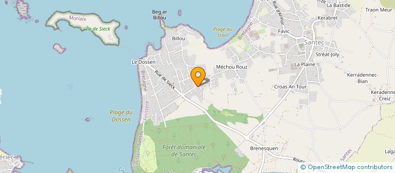 localisation de l'entreprise MADAME PAUL SAOUT  SANTEC