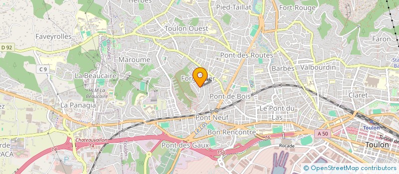 localisation de l'entreprise MADAME PAULA AMARO DE LEMOS  TOULON