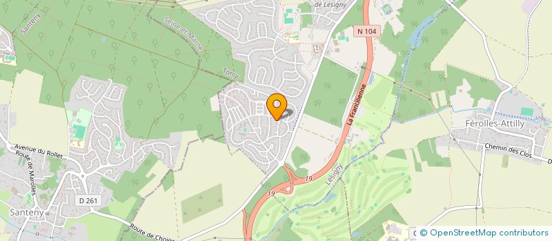 localisation de l'entreprise MADAME PAULA BARBOSA DA CUNHA  LESIGNY