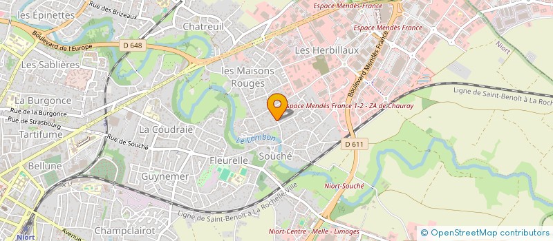 localisation de l'entreprise MADAME PAULA CLAMENT à NIORT