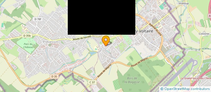 localisation de l'entreprise MADAME PAULA COLLINS à FERNEY-VOLTAIRE