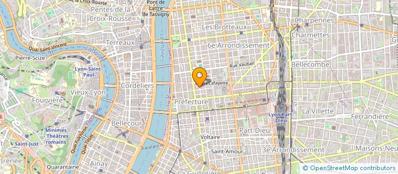 localisation de l'entreprise MADAME PAULA DA SILVA MATOS  LYON