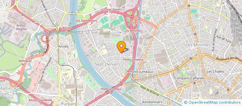 localisation de l'entreprise MADAME PAULA DAROCA ARCAS  TOULOUSE