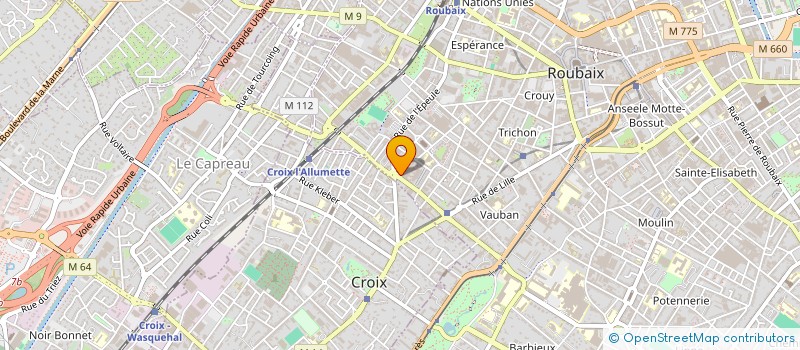 localisation de l'entreprise MADAME PAULA DEI CAS  ROUBAIX