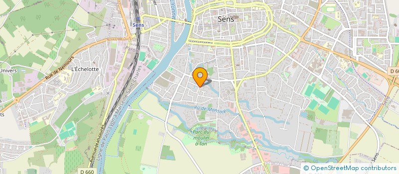 localisation de l'entreprise MADAME PAULA DIAS DE MATOS  SENS