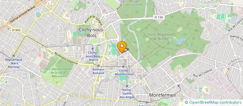 localisation de l'entreprise MADAME PAULA ERUCU BATISTA  CLICHY SOUS BOIS