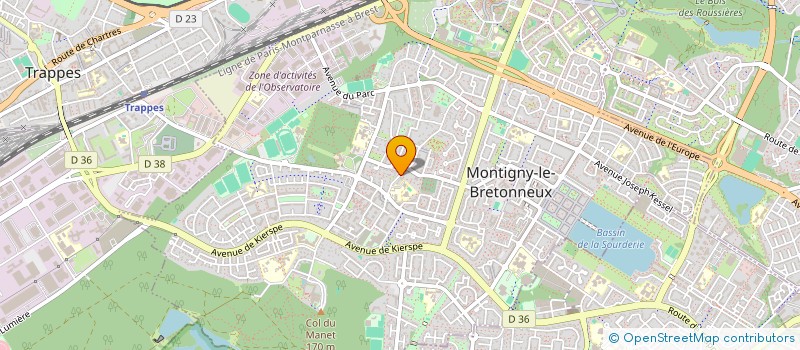 localisation de l'entreprise MADAME PAULA FABREGAT ANDREU  MONTIGNY-LE-BRETONNEUX