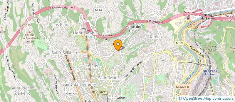 localisation de l'entreprise MADAME PAULA FIGUEIRA DE MENDONCA à NICE