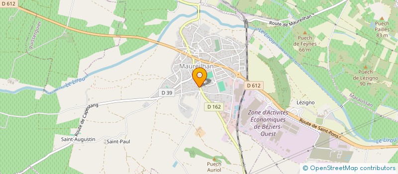 localisation de l'entreprise MADAME PAULA GIRAUD  CAZOULS-LES-BEZIERS