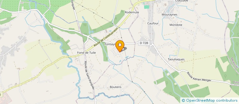 localisation de l'entreprise MADAME PAULA GOMES DA SILVA  LES BARTHES