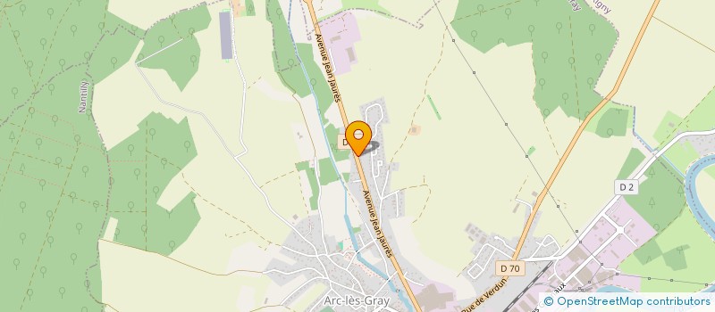 localisation de l'entreprise MADAME PAULA GOMES VIDINHA JEANNOT  ARC-LES-GRAY