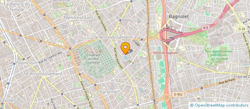 localisation de l'entreprise MADAME PAULA GUZMAN PENA  PARIS