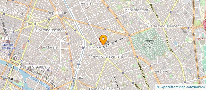 localisation de l'entreprise MADAME PAULA HENRIQUES-FELICIANO à PARIS