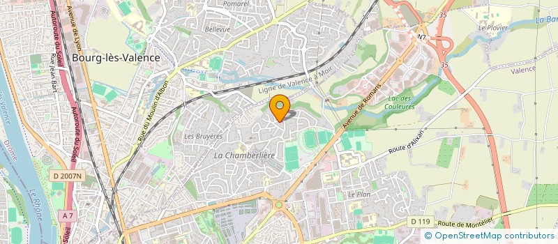 localisation de l'entreprise MADAME PAULA MARIA MARTINS PINTO  VALENCE