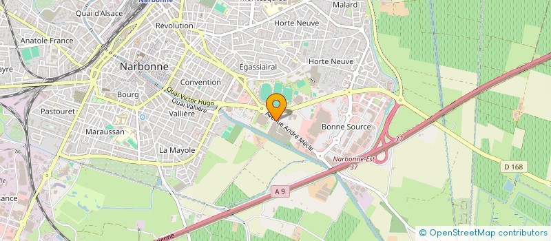 localisation de l'entreprise MADAME PAULA MARTIN--CHENAULT  NARBONNE