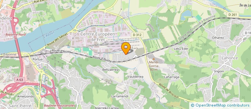 localisation de l'entreprise MADAME PAULA MEDINA ESCOBAR  MOUGUERRE