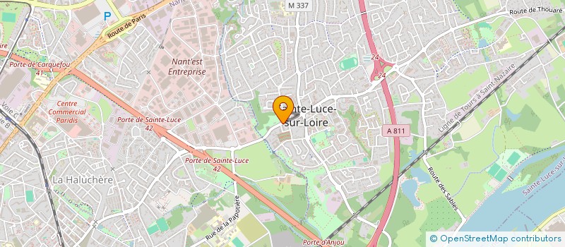 localisation de l'entreprise MADAME PAULA MENDES PEREIRA  SAINTE-LUCE-SUR-LOIRE