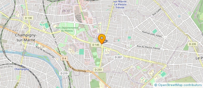 localisation de l'entreprise MADAME PAULA MENDES SIMOES à CHAMPIGNY-SUR-MARNE