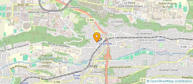 localisation de l'entreprise MADAME PAULA MESURET  ORSAY