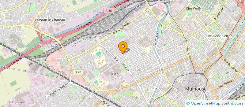 localisation de l'entreprise MADAME PAULA PEREIRA ALBUQUERQUE  MULHOUSE