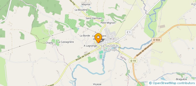 localisation de l'entreprise MADAME PAULE ANNE BUISSON à LA SAUVETAT-DU-DROPT