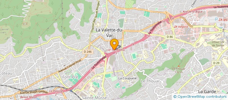 localisation de l'entreprise MADAME PAULE BAUD  LA VALETTE-DU-VAR