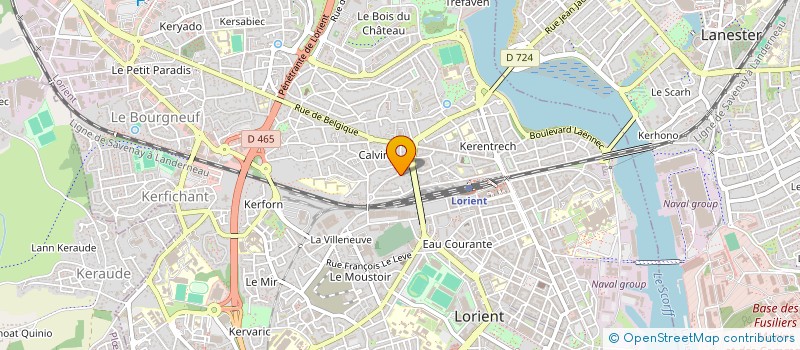 localisation de l'entreprise MADAME PAULE BEAUVERGER  INZINZAC-LOCHRIST