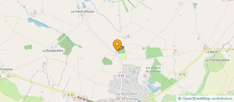 localisation de l'entreprise MADAME PAULE BONNET à MONTAIGU-VENDEE