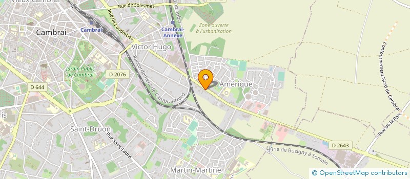 localisation de l'entreprise MADAME PAULE BOURLET à CAMBRAI