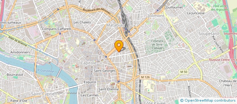 localisation de l'entreprise MADAME PAULE BOUSQUET  TOULOUSE