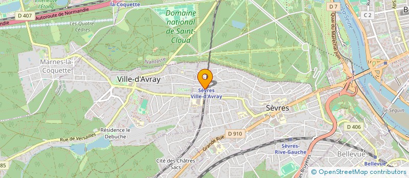 localisation de l'entreprise MADAME PAULE BOYER à SEVRES