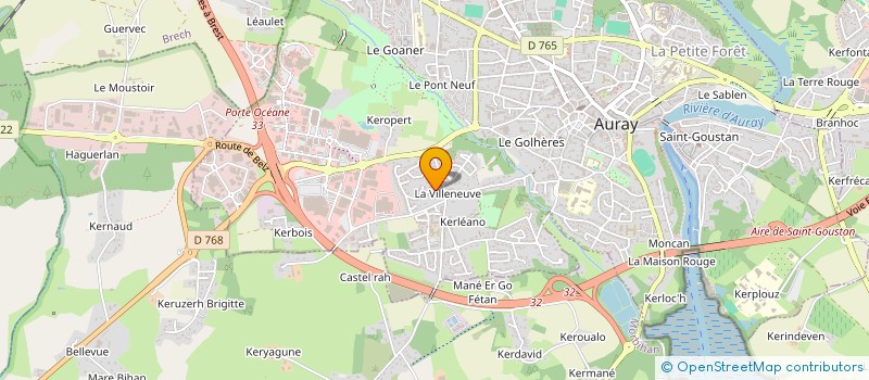 localisation de l'entreprise MADAME PAULE BRAS à AURAY
