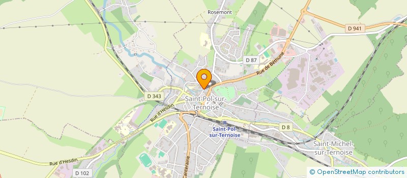 localisation de l'entreprise MADAME PAULE CAPRON  SAINT-POL-SUR-TERNOISE