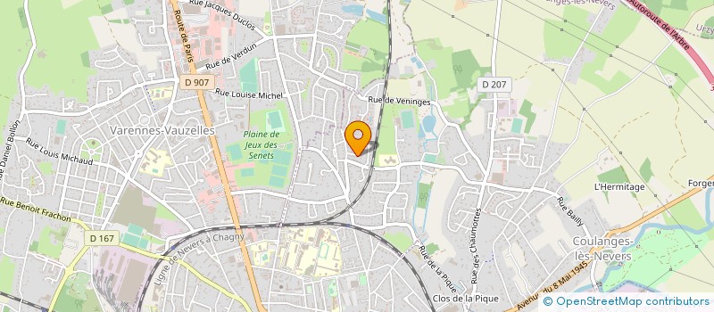 localisation de l'entreprise MADAME PAULE CHARPIN  COULANGES-LES-NEVERS