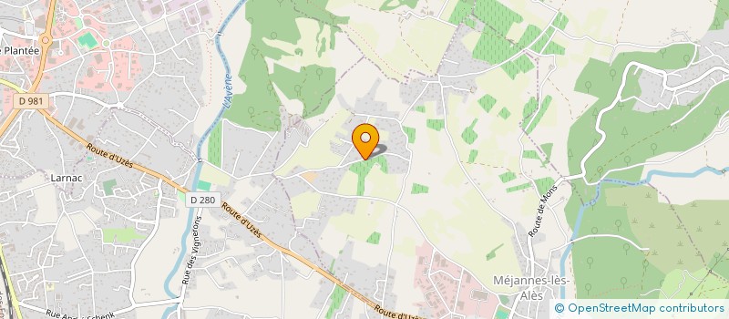 localisation de l'entreprise MADAME PAULE CHOMARAT  MEJANNES-LES-ALES